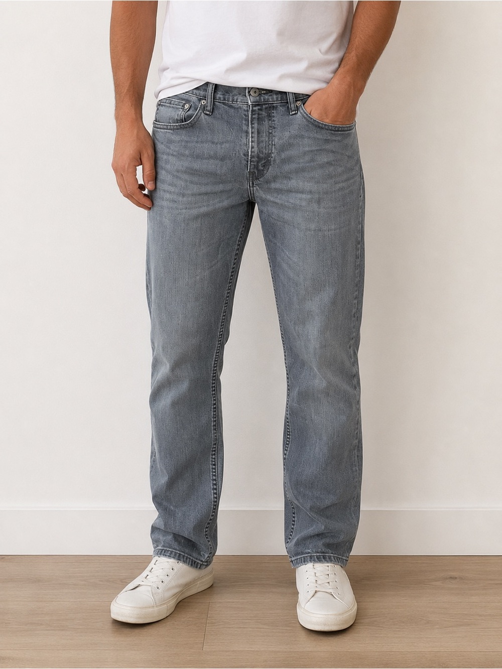 Men's Levi’s Straight Fit Gray Jeans
